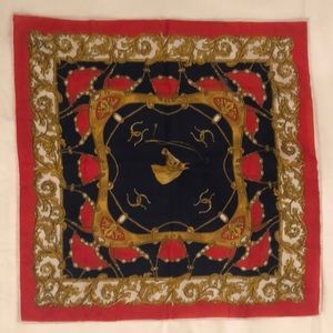 Vintage women’s scarf horse bit status print